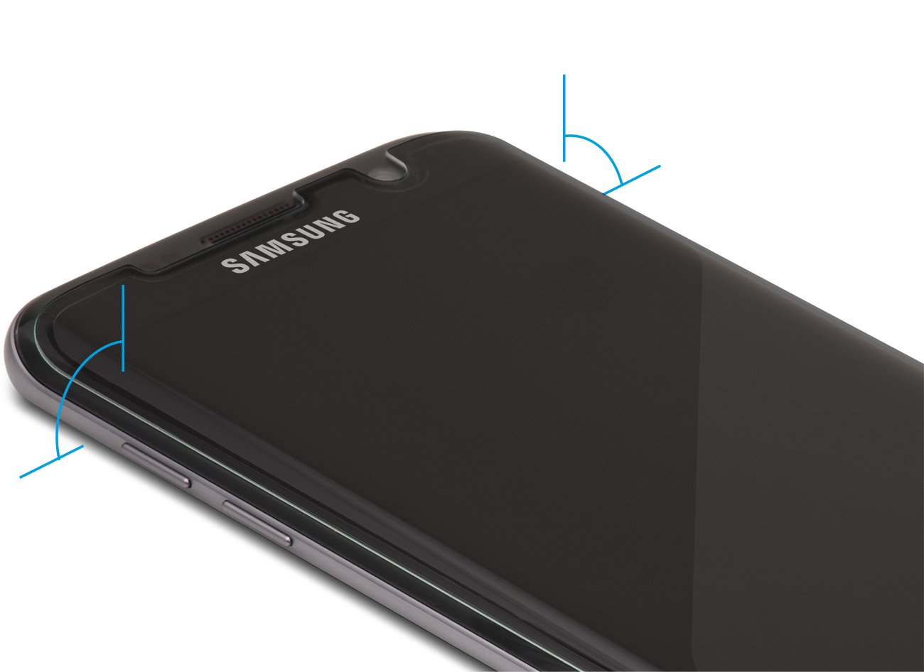Curved glass edge-to-edge screen protector