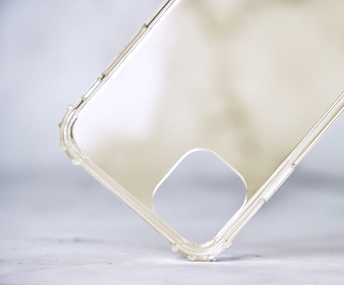 Yellow, discolored clear case