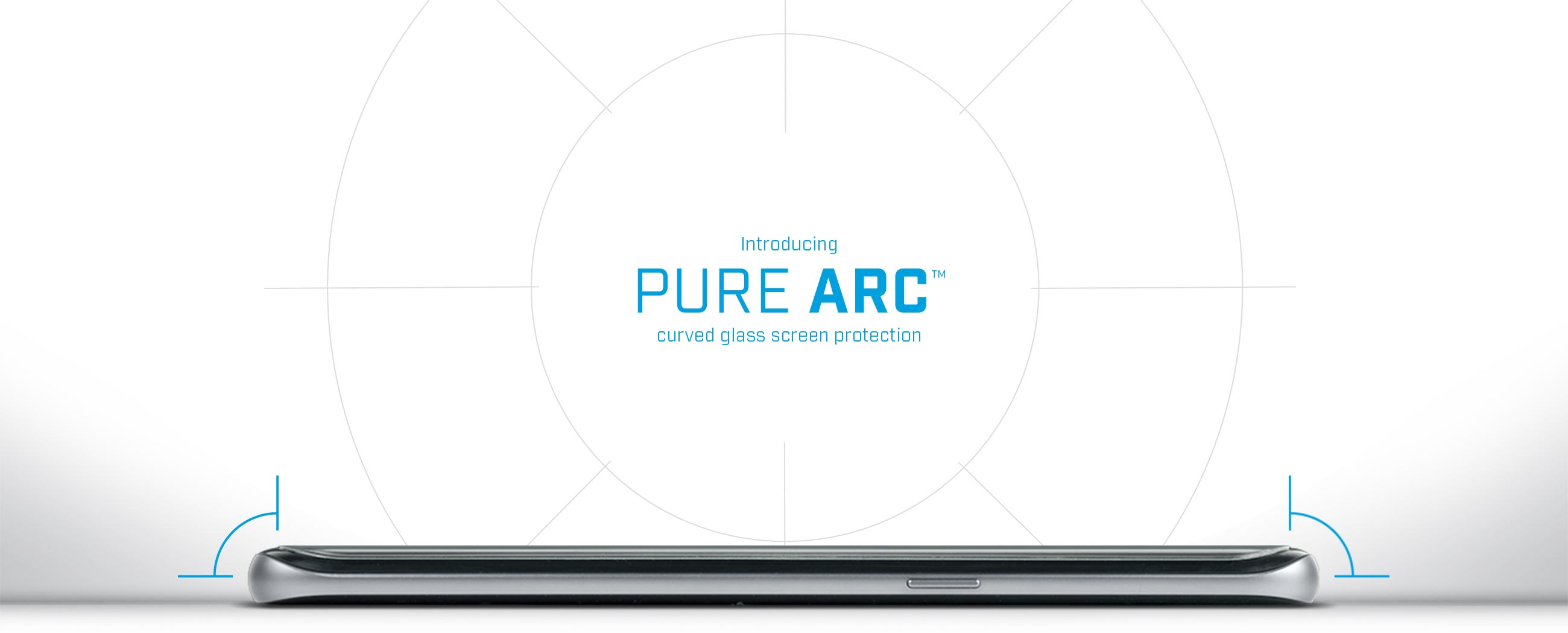 Pure Arc curved glass phone screen protectors